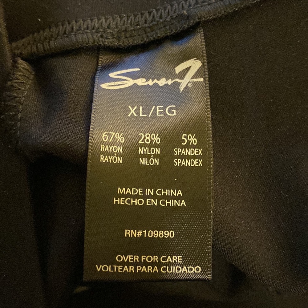 Seven Luxury Black Leggings Sz XL NWOT - Picture 7 of 8